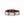 Load image into Gallery viewer, White and Red Chevron Hand-Beaded Leather Cuff