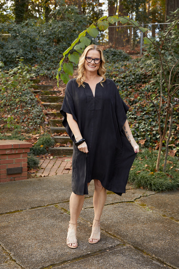 Short Grace Caftan, Clementine Print