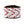 Load image into Gallery viewer, White and Red Chevron Hand-Beaded Leather Cuff

